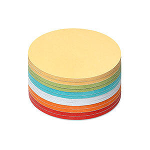 300 Stick-It Cards, small round,assorted